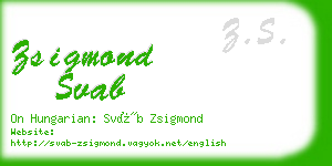 zsigmond svab business card